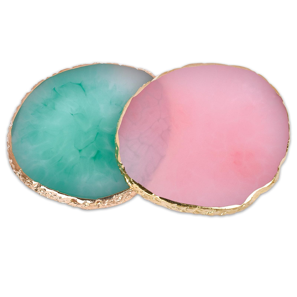 Ningrou paleta de resina rosa para mezclar esmaltes y pigmentos