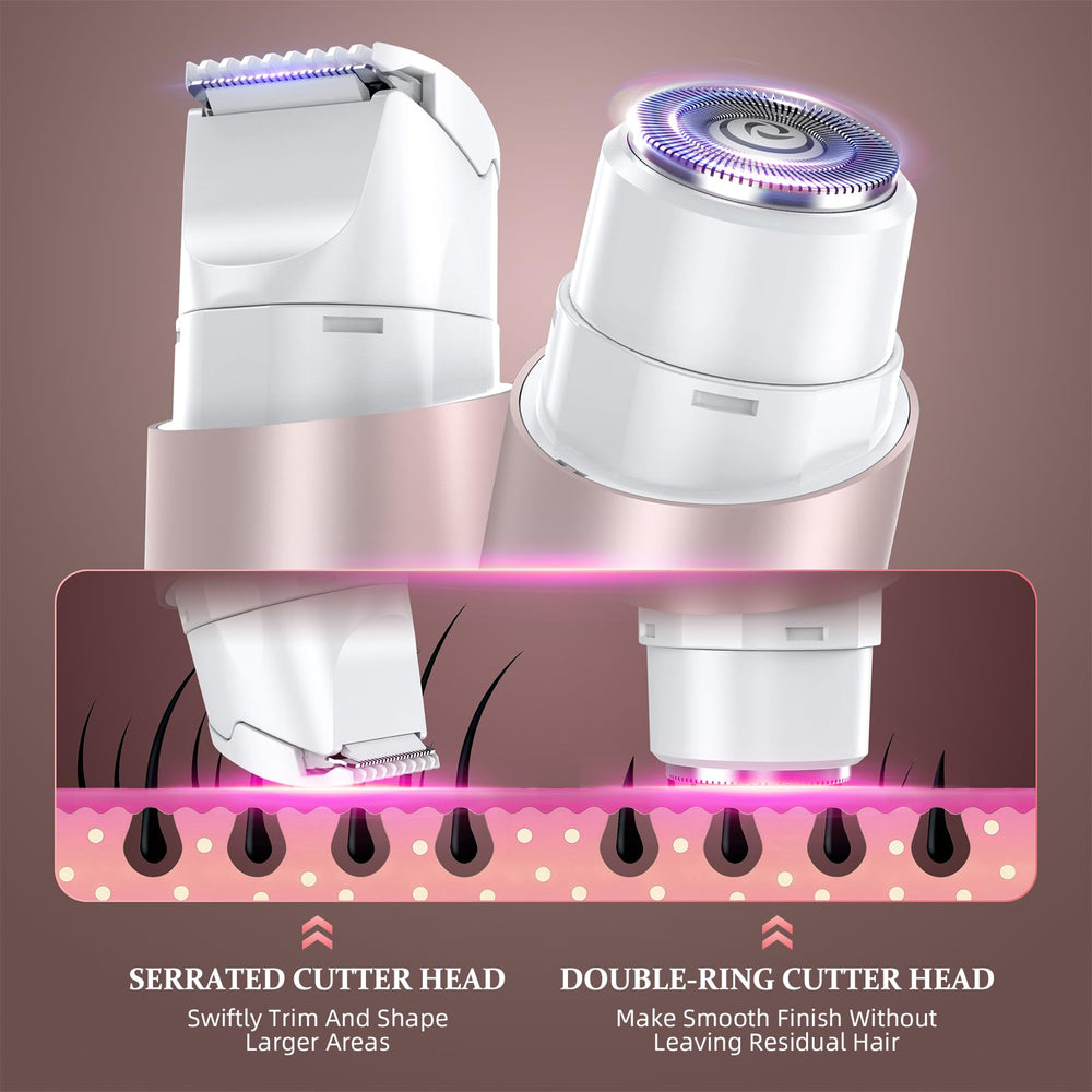 NIPOO bikini-trimmer IPX7 lavable en ducha, limpieza rápida y segura.