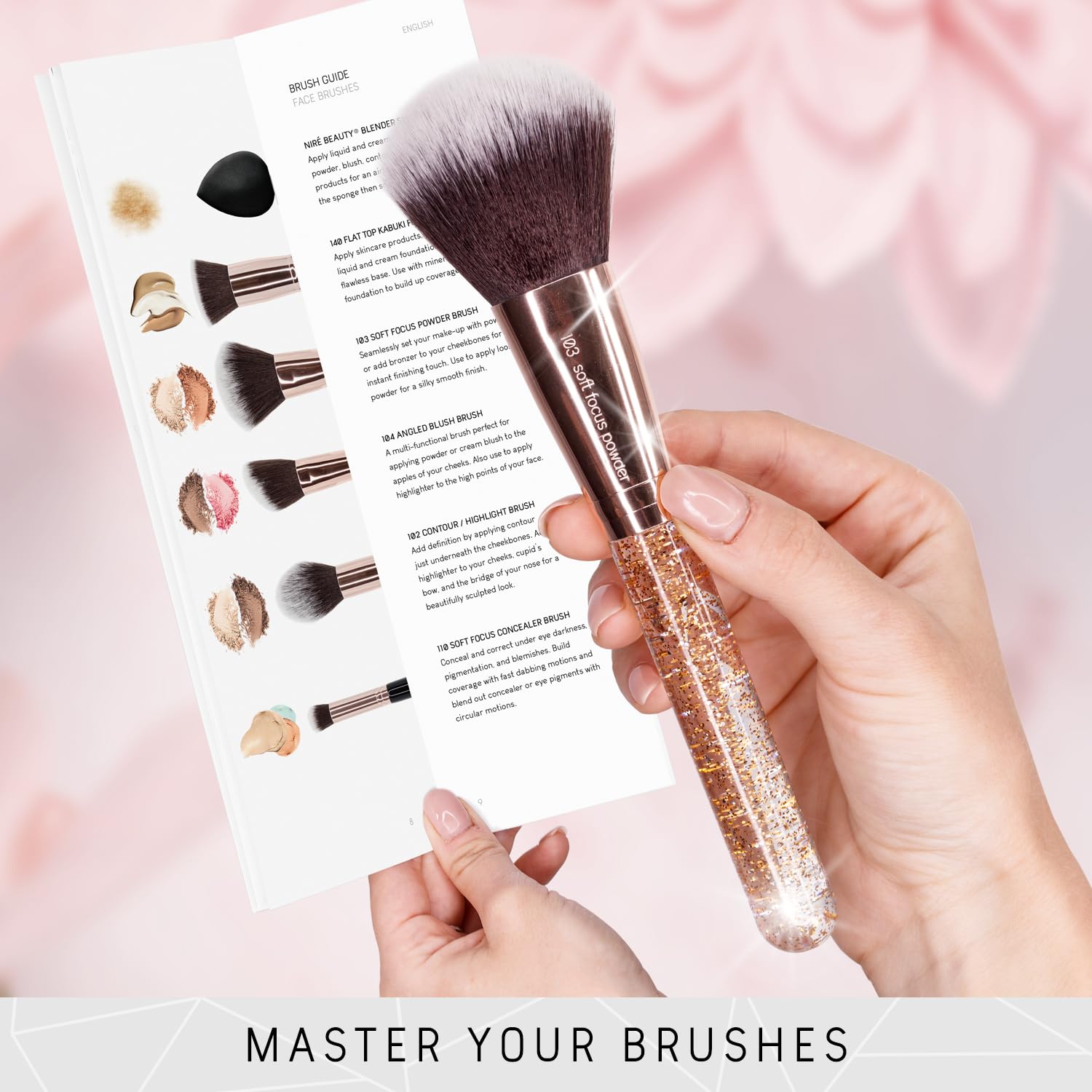 Niré: esponja de maquillaje incluida para aplicar base y corrector con facilidad