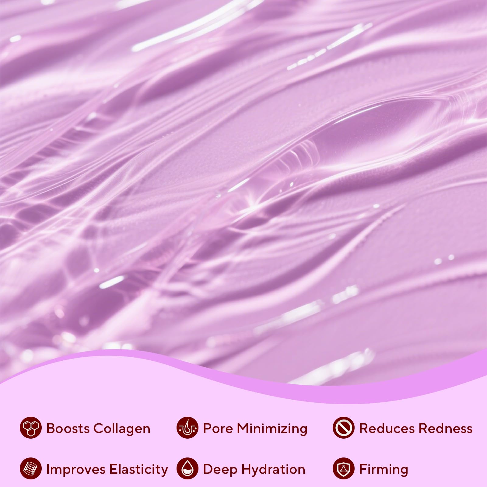 Nityrliv Bio-Collagen Real Deep Mask applied on the face for hydration.
