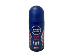 Desodorante NIVEA Men Dry Impact en botella de 50 ml, protección duradera.