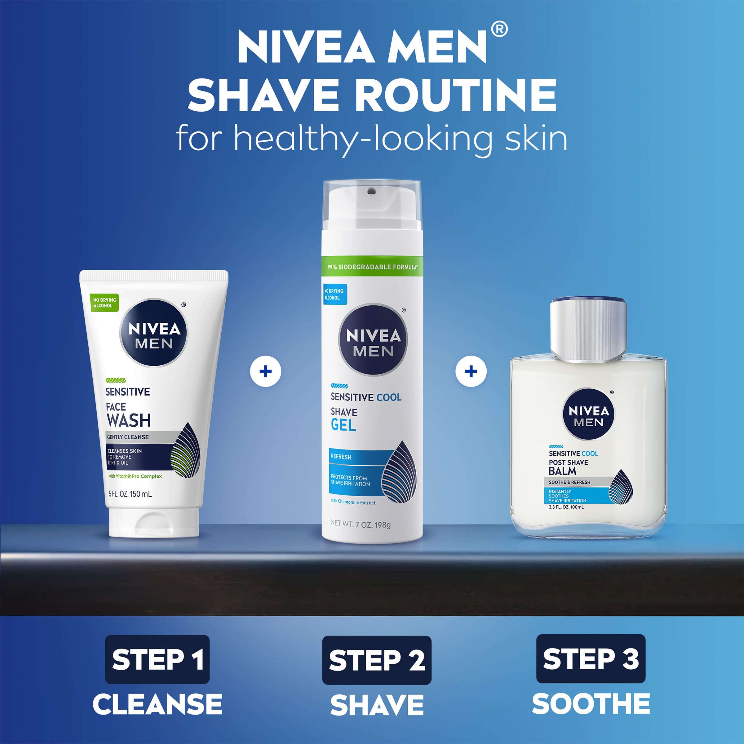 NIVEA MEN Sensitive Cool: aplicar en áreas afeitadas para confort inmediato.