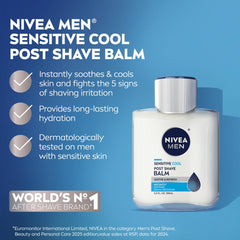 NIVEA MEN Sensitive Cool: extractos de manzanilla y algas para piel suave.