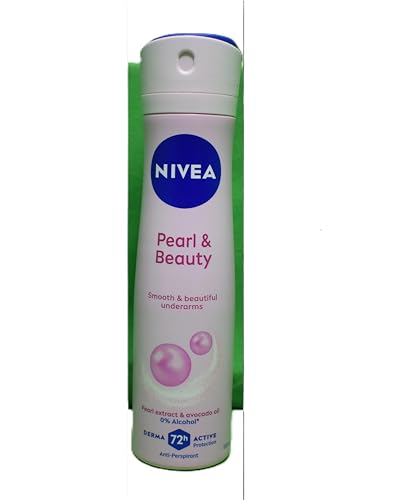 Pack de 3 desodorantes NIVEA Pearl & Beauty, práctico para uso diario.