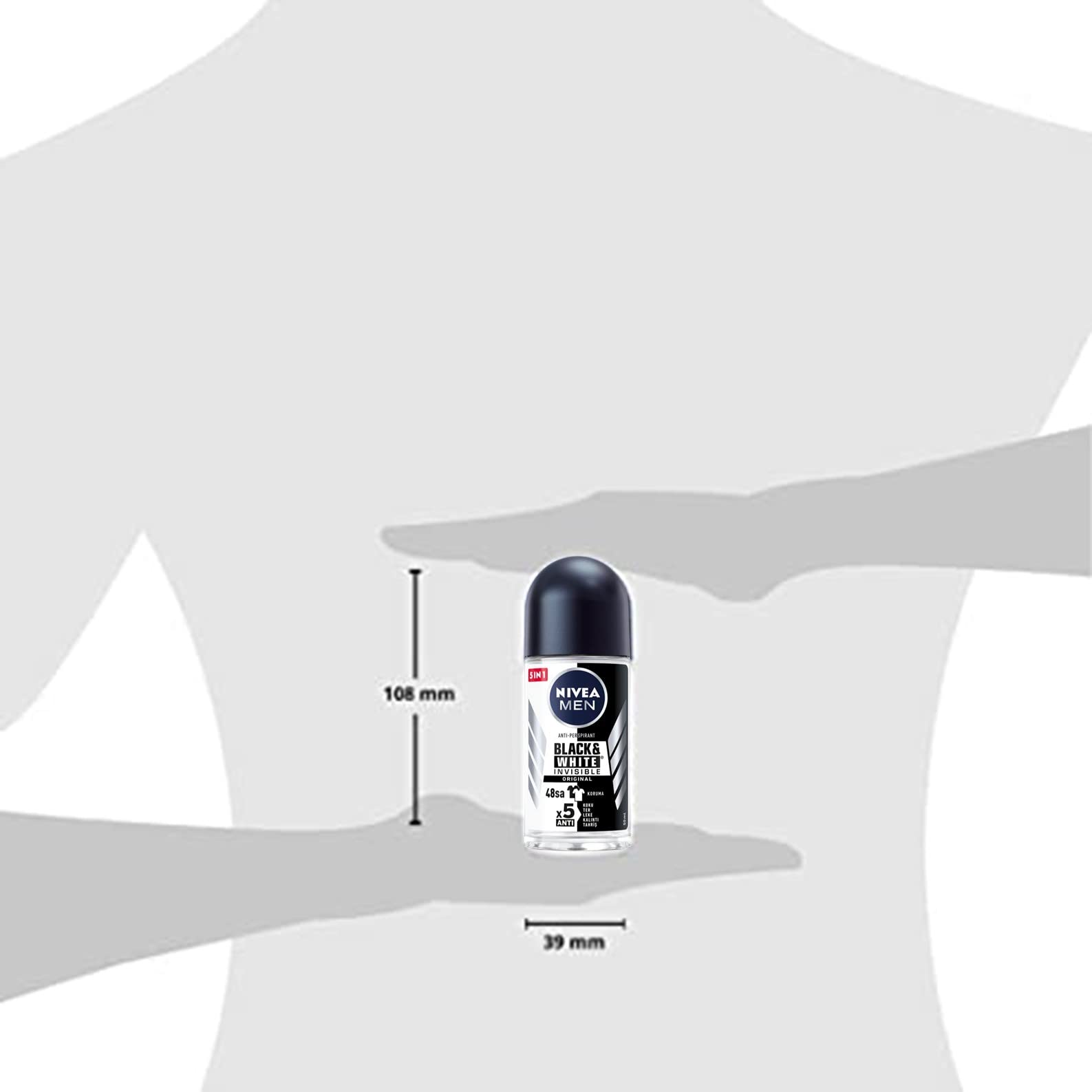 Skin feels refreshed after applying NIVEA roll-on.