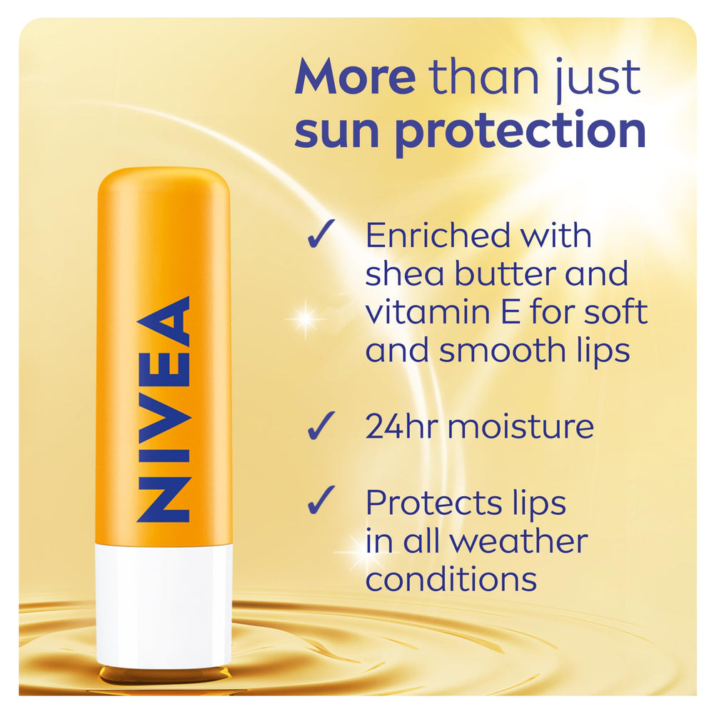 NIVEA Balsamo labial SPF30 aplicación suave y cómoda