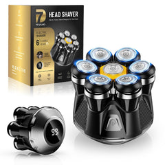 NIWUIO cabezal-flotante-7D: ajuste preciso para cabeza y rostro, afeitado cercano.