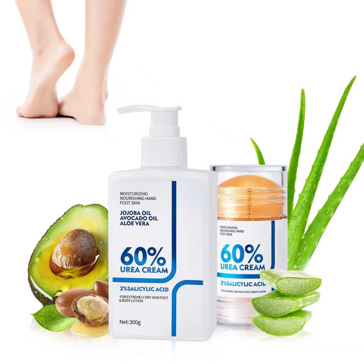 NIZENTA crema corporal de urea al 60% para hidratación profunda.
