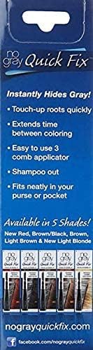 No Gray Quick Fix: muestra secado rápido para retoques en minutos.