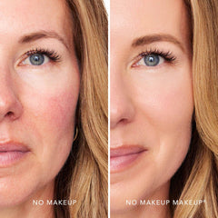 Esponja de doble cámara de No Makeup Makeup Foundation para cobertura ajustable.