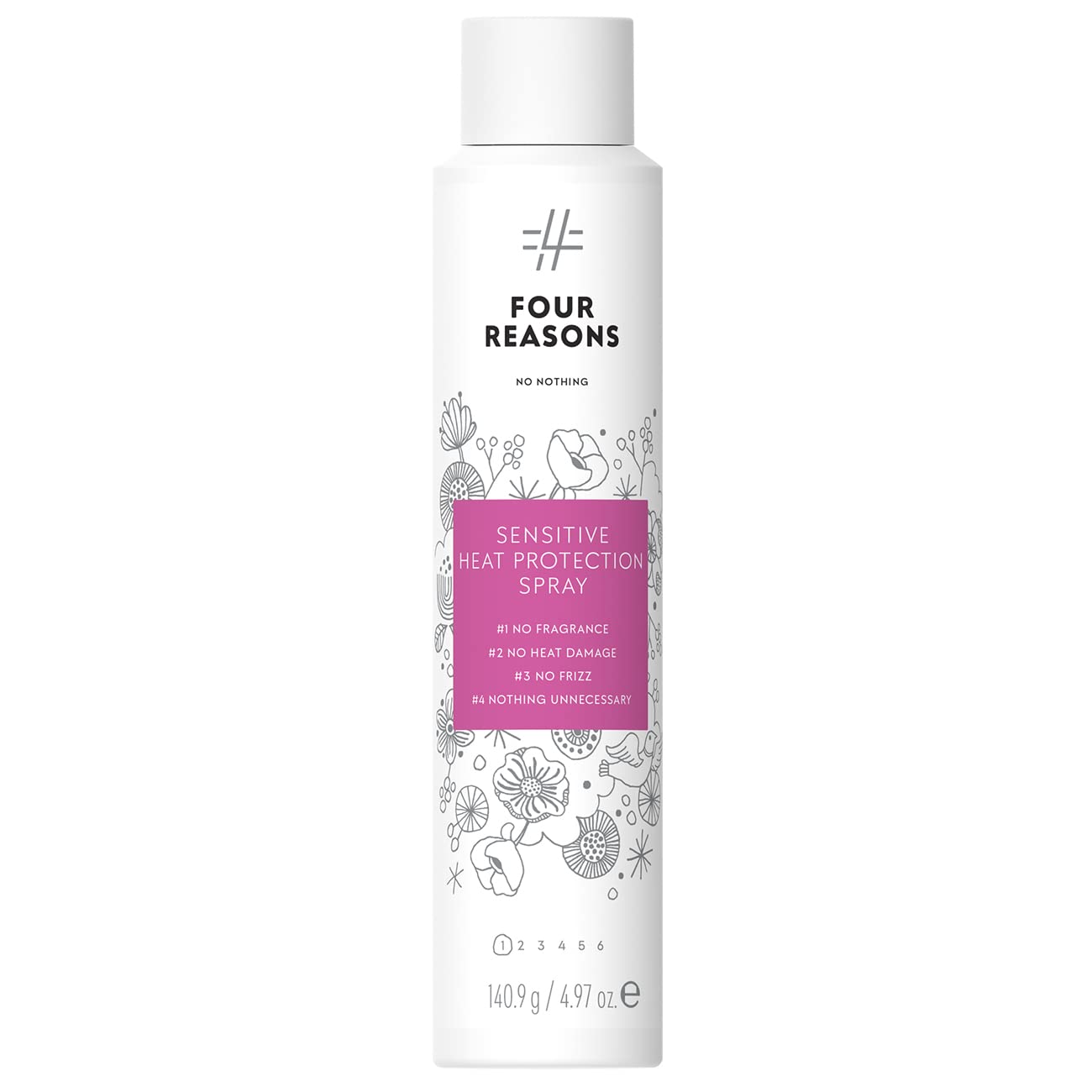 No Nothing spray protección térmica para cabello, brillo suave.