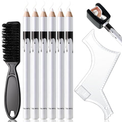 Noerrors lapiz barbero blanco para linea de cabello con delineado preciso.
