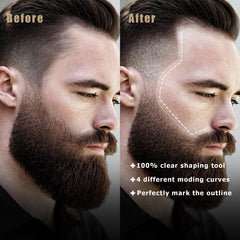 Noerrors lapiz barbero blanco textura suave desliza sin esfuerzo.
