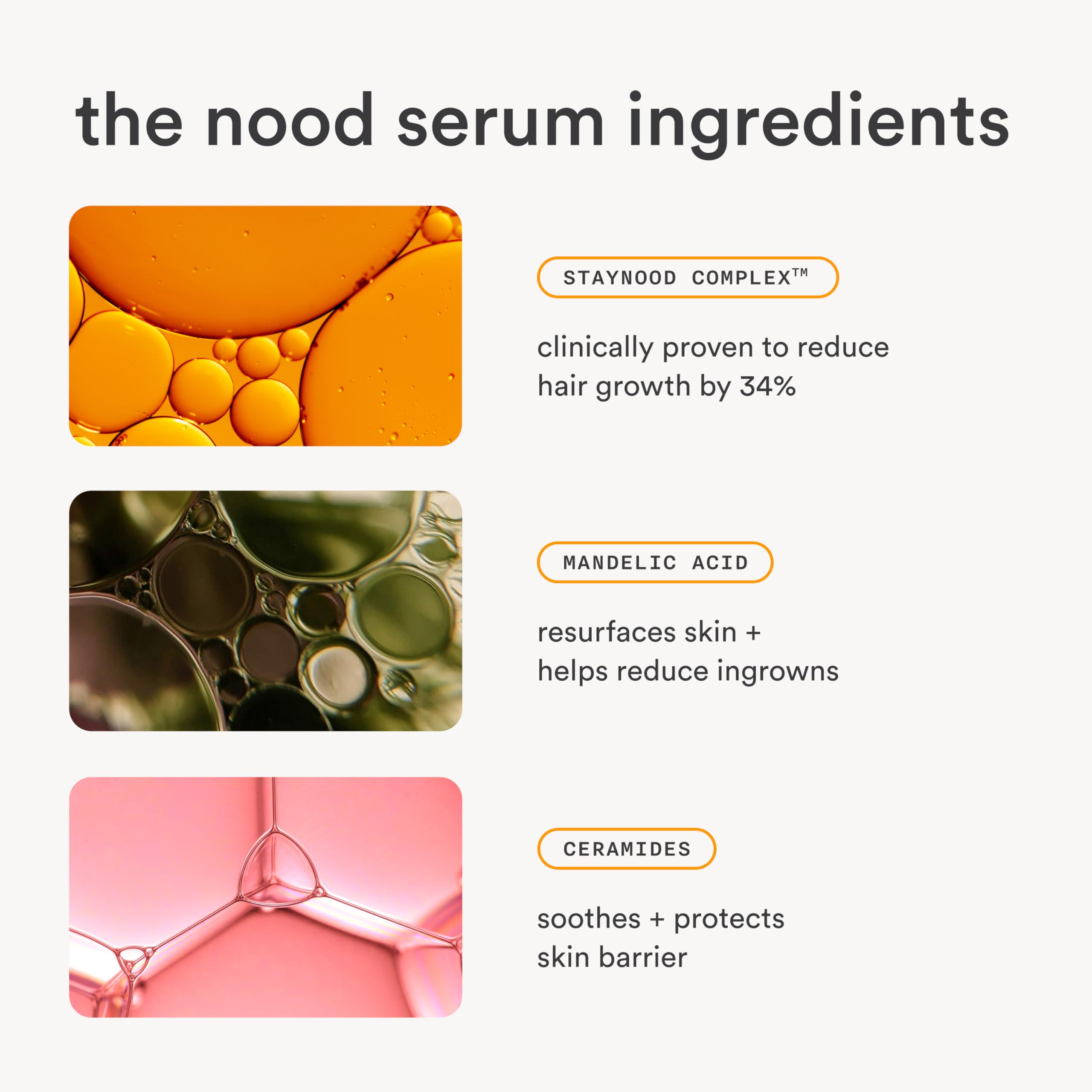 Nood Serum : application ciblée pour poils incarnés et irritation légère