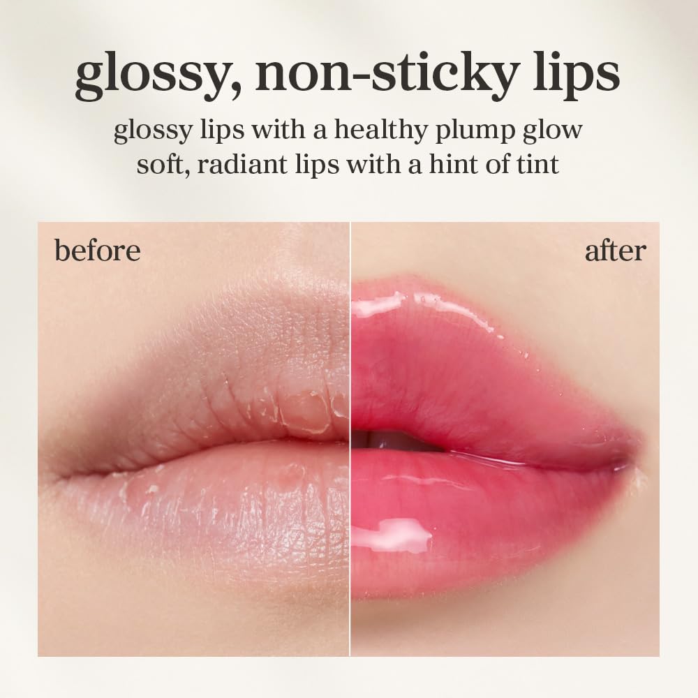 NOONI Applecherry Lip Oil tono translúcido que ilumina labios