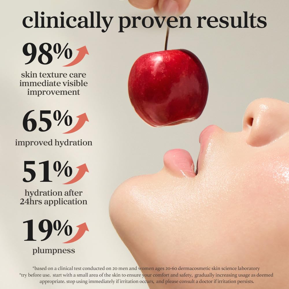 NOONI Appleginseng, ligero efecto plump para labios más voluminosos naturalmente.