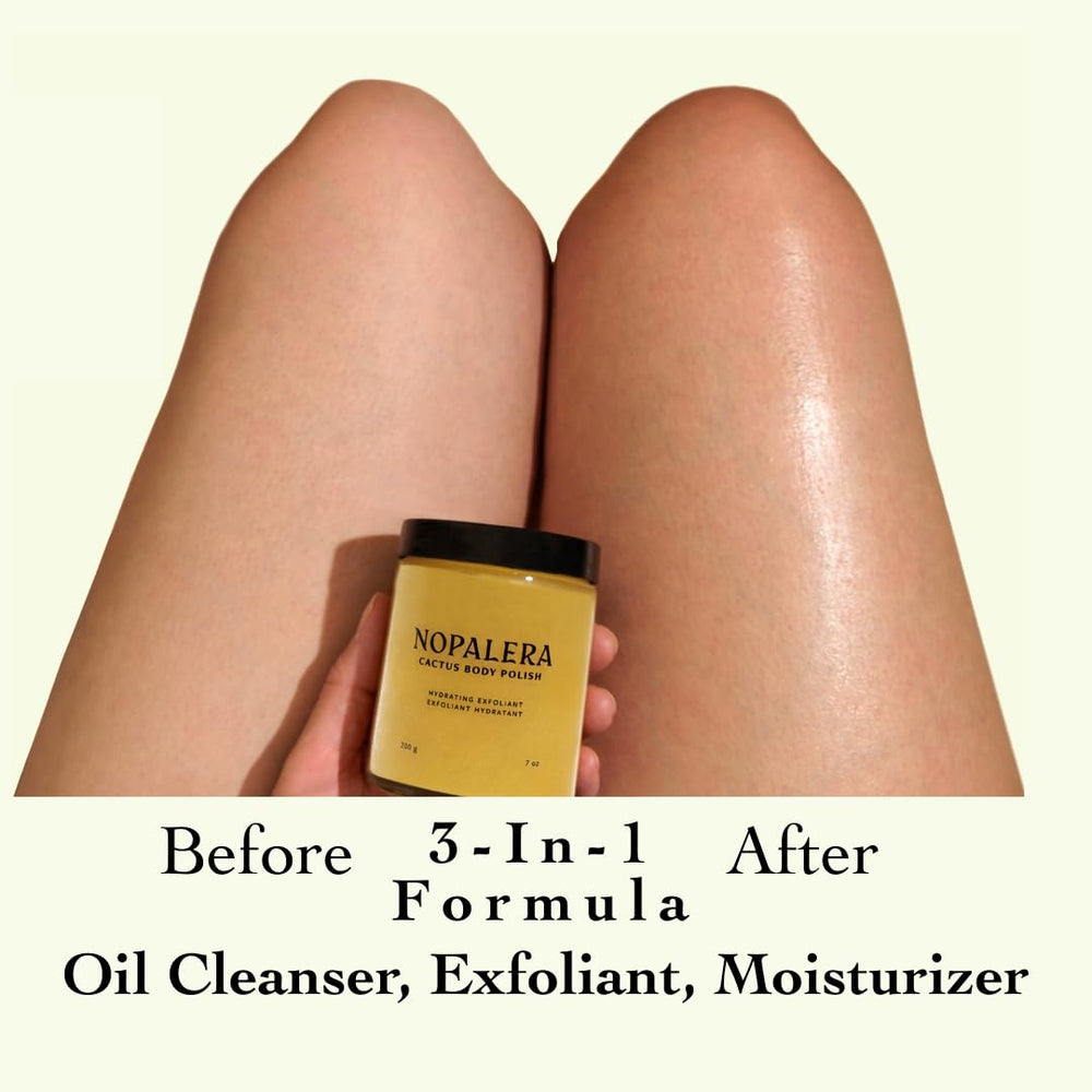 Nopalera aceite cactus aplicado en piel, nutre y ayuda a mantener la humedad.