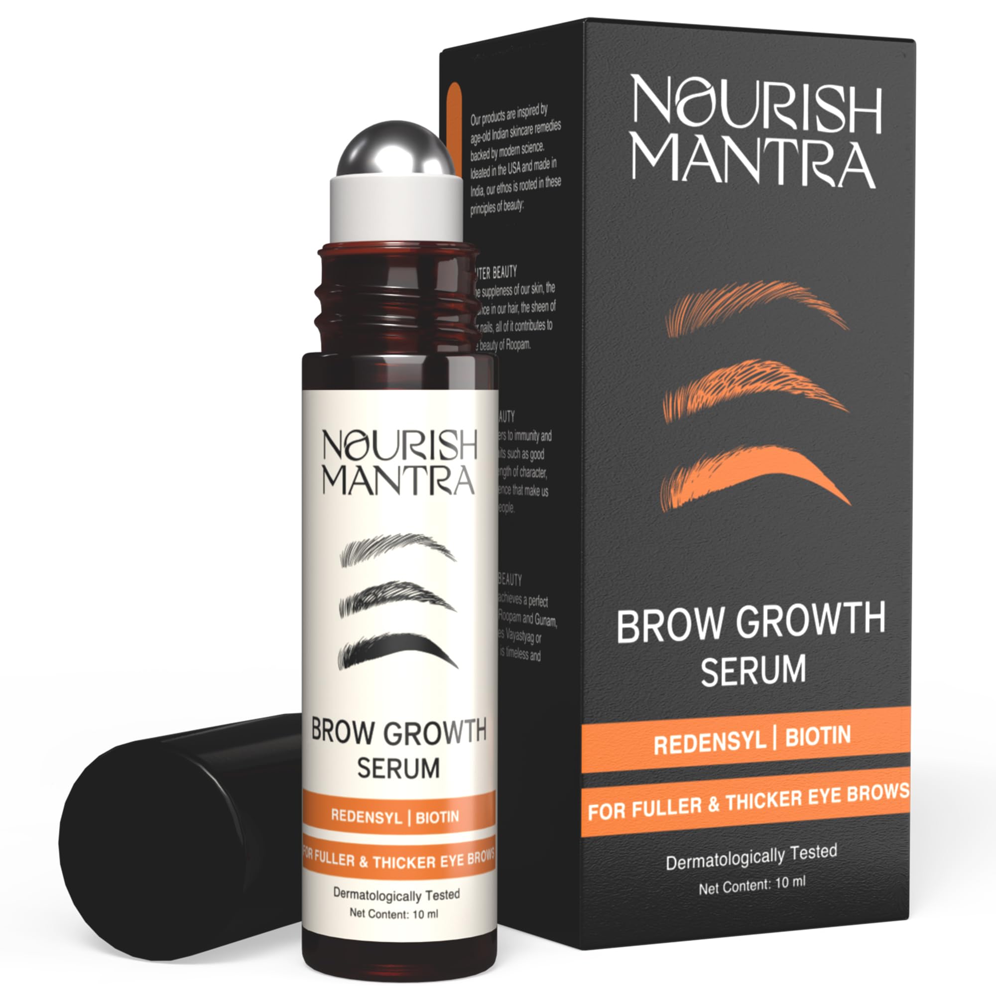 Sérum Nourish Mantra para cejas: crecimiento y densidad mejorados.