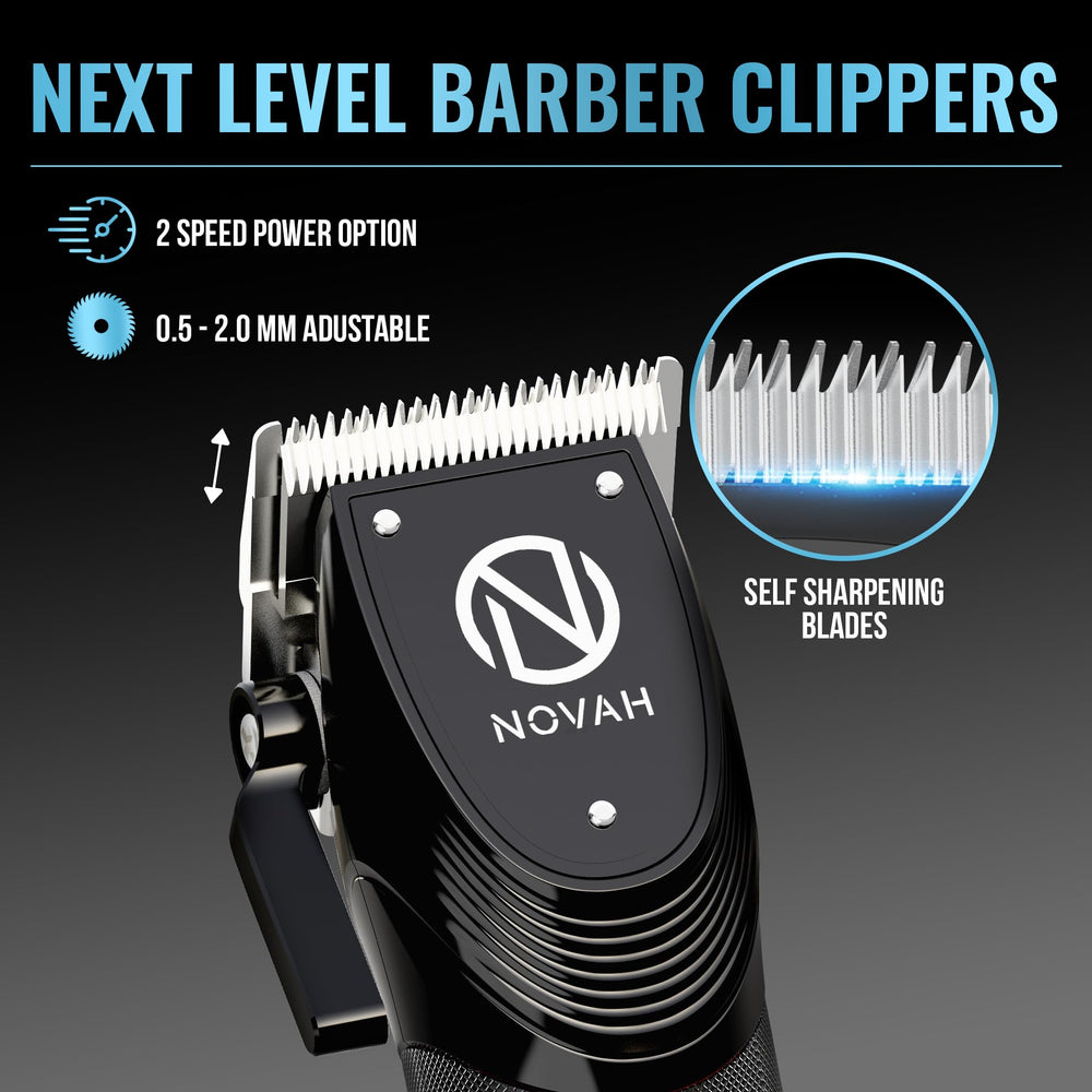 Cortapelos NOVAH Grooming con estuche durable para transporte seguro.
