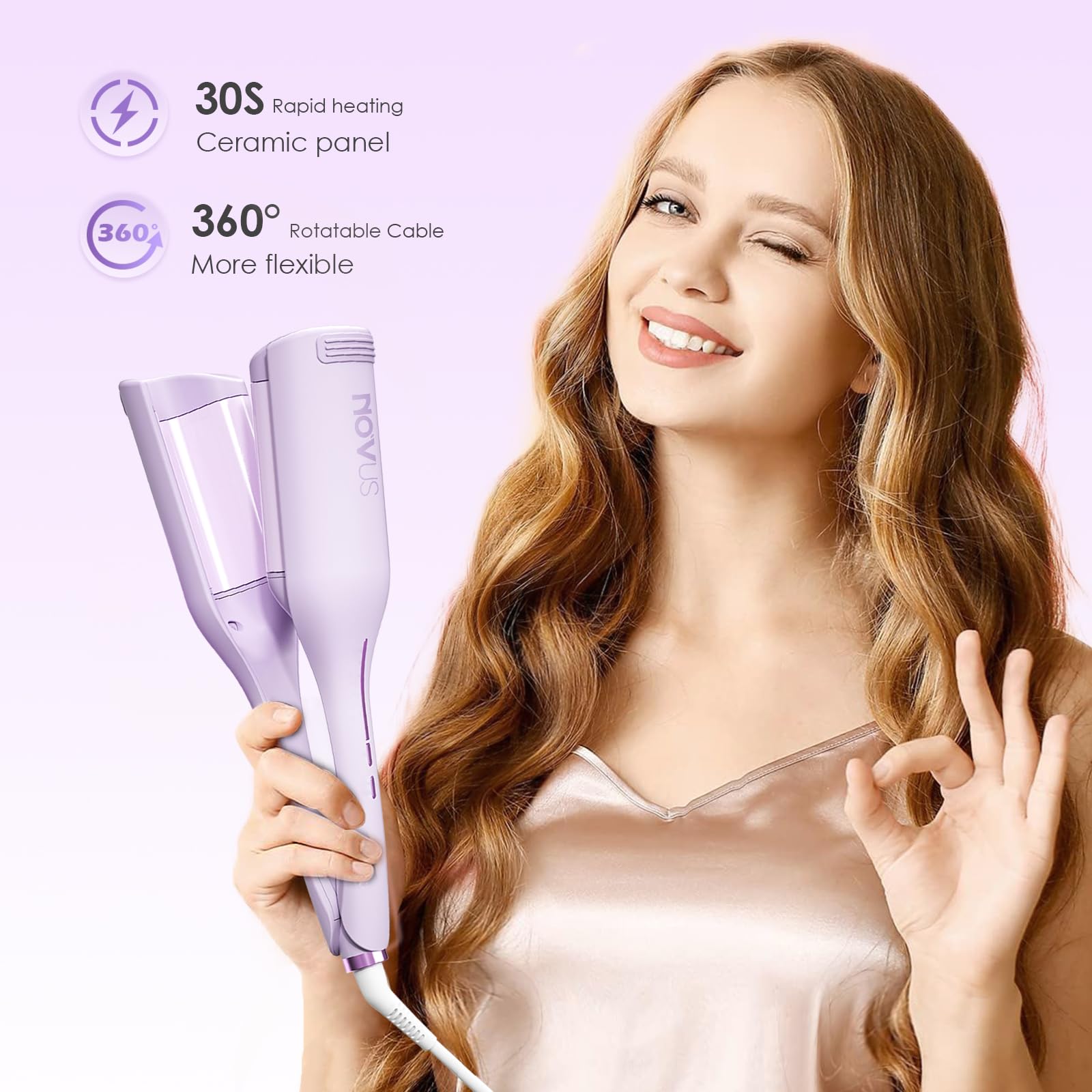 NOVUS Waver diseño anti-escaldado para mayor seguridad