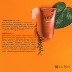 Nu Skin Epoch Sole Solution con papaina natural para suavizar piel dura.