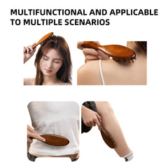 Nuaiute Sandalo Loc Cepillo dientes anchos, desenreda nudos sin romper el cabello.