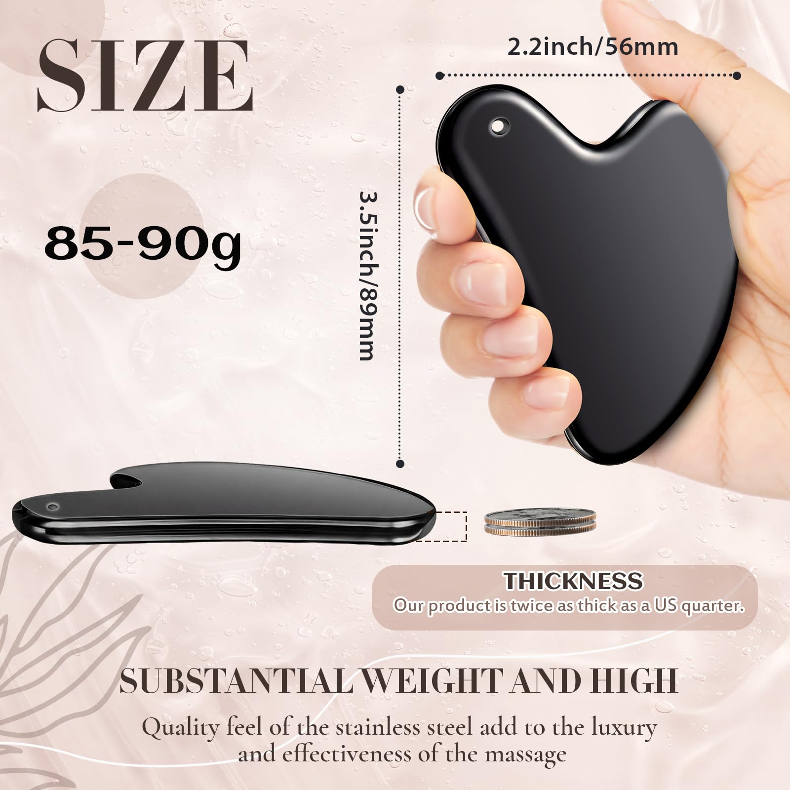 Nuanchu Gua Sha rostro-masaje: facilita un masaje facial relajante y suave.