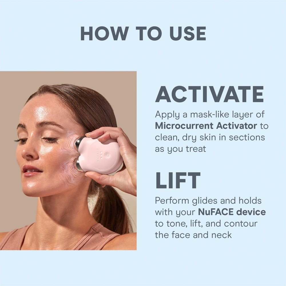 Aplicación guiada para activar y lift con el gel conductivo