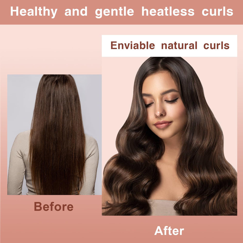 NUNFLUE rulos sin calor, uso nocturno sencillo y sin daños al cabello.