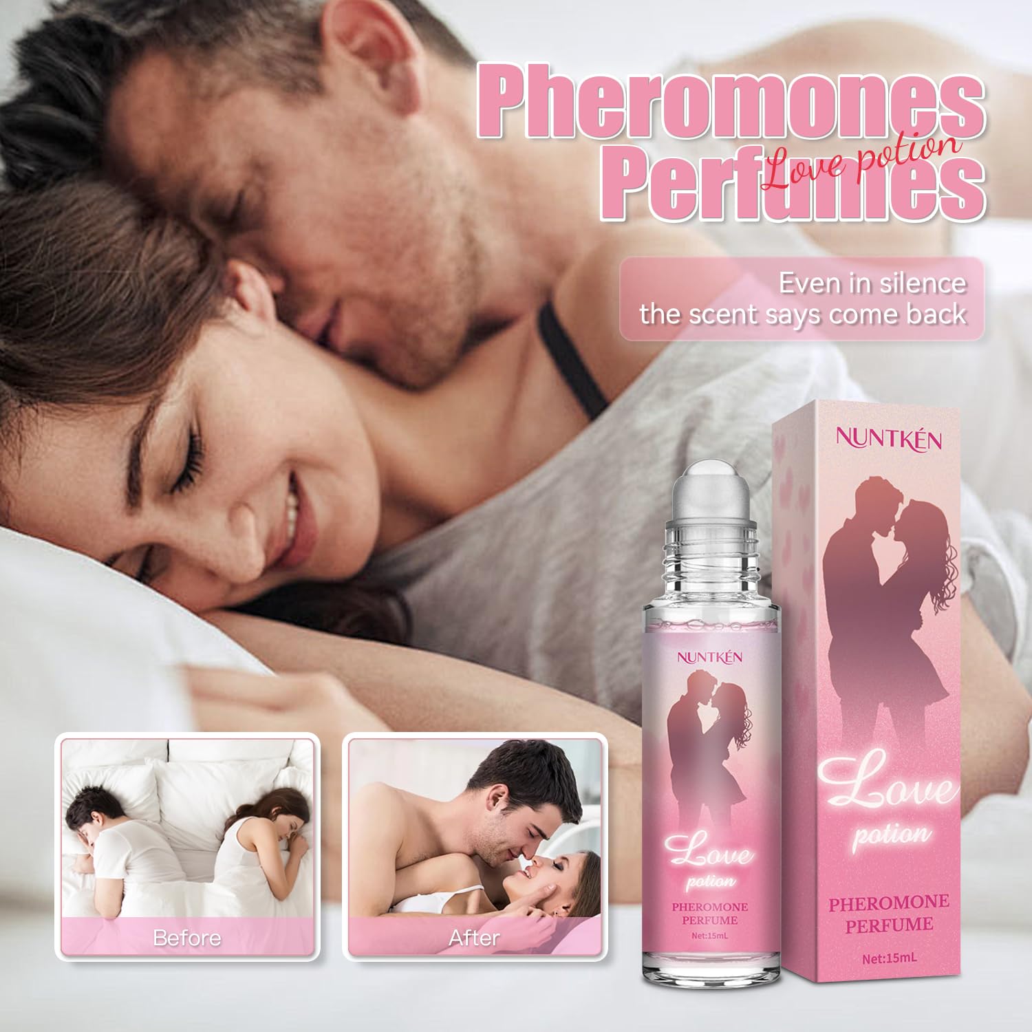 Portátil y cómodo, NUNTKEN Phero Perfume para viaje diario.