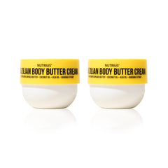 Nutrius crema corporal pack doble, conveniencia para piel suave y nutrida.