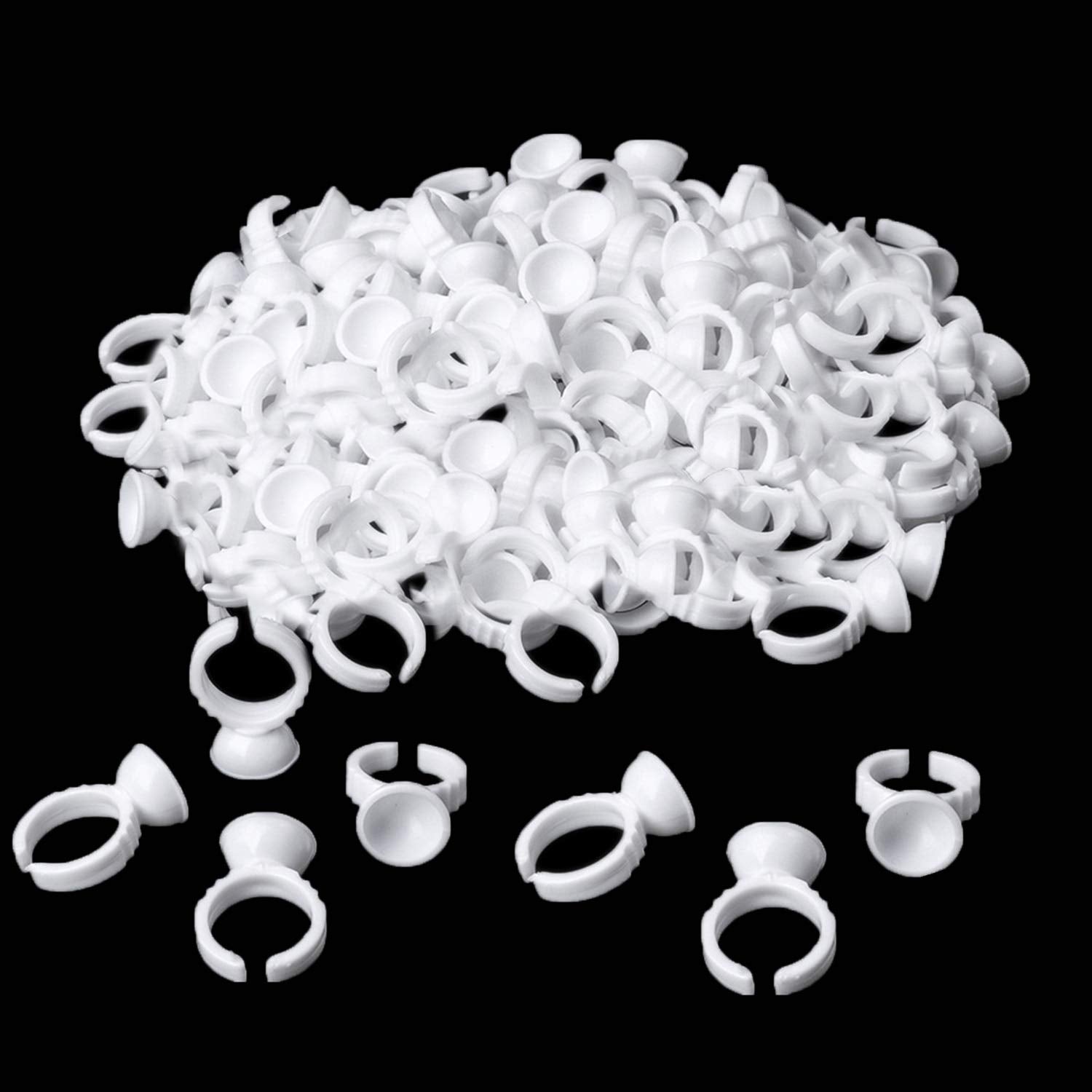 NXJ INFILILA: anillos de pegamento desechables para extensiones de pestañas, cómodo uso diario