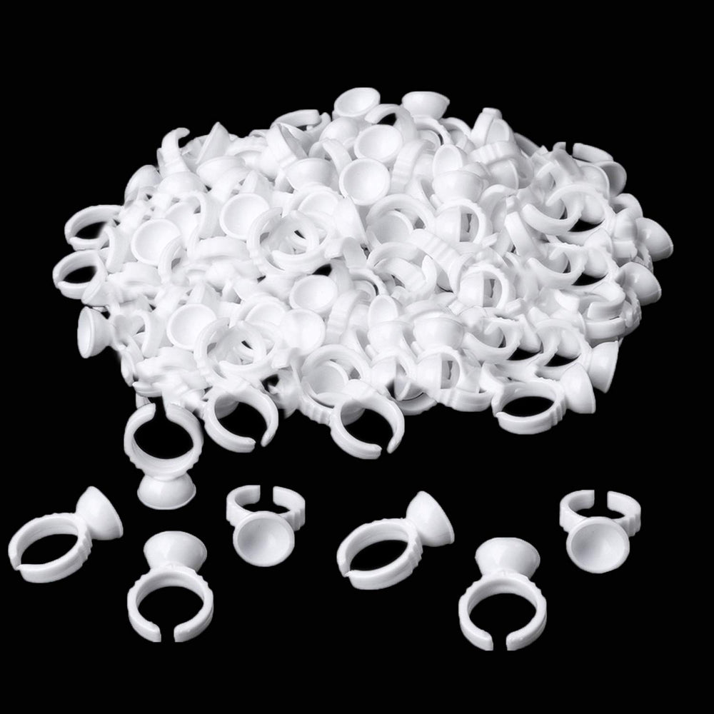 NXJ INFILILA: anillos de pegamento desechables para extensiones de pestañas, cómodo uso diario