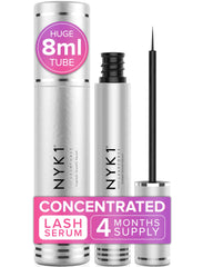 NYK1 LashForce: botella de 8 ml para crecimiento natural de pestañas.