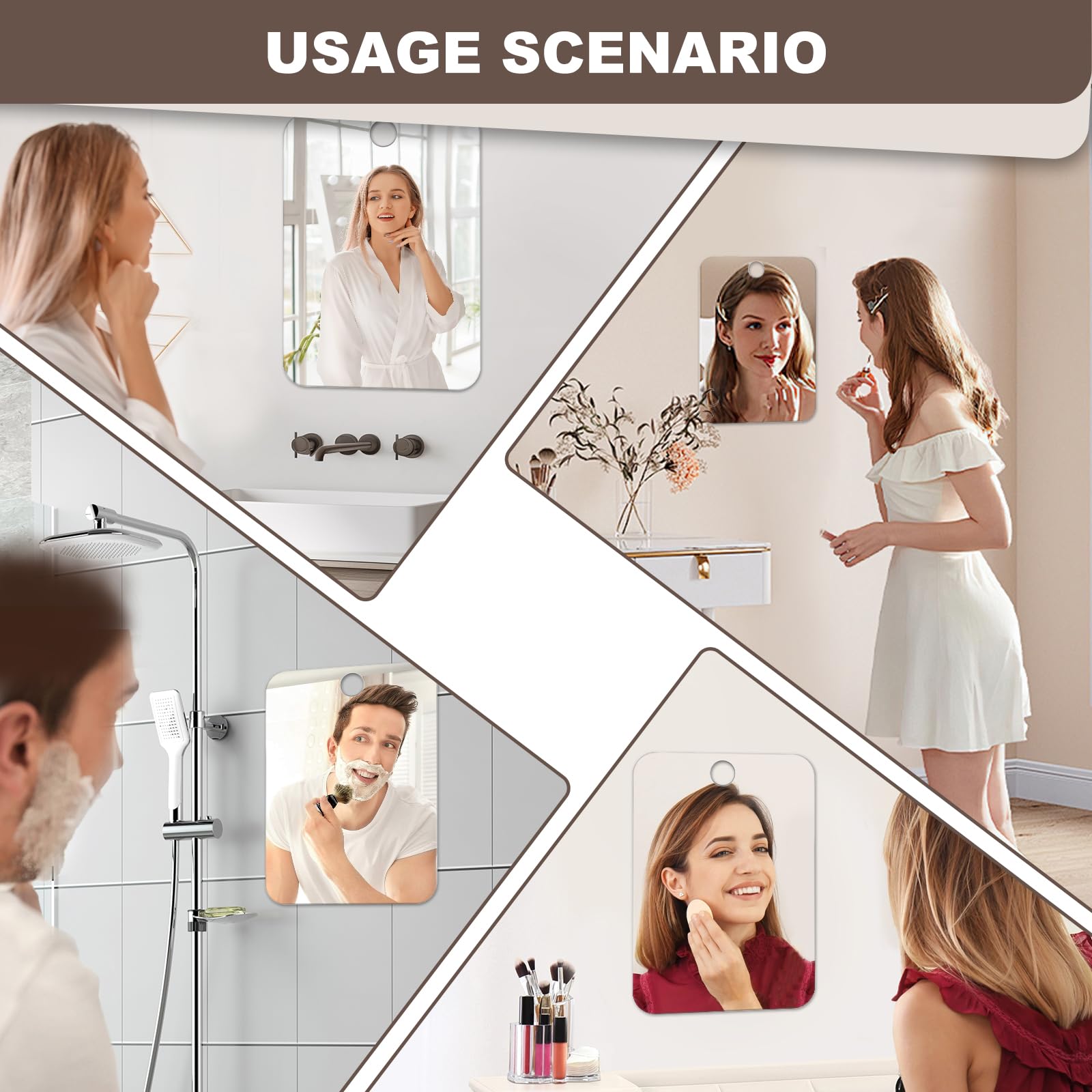 Nyosye espejo de uso diario para afeitado y maquillaje