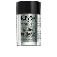 Brillo cristal para rostro y cuerpo de NYX, ideal para propuestas de maquillaje duraderas y festivas.