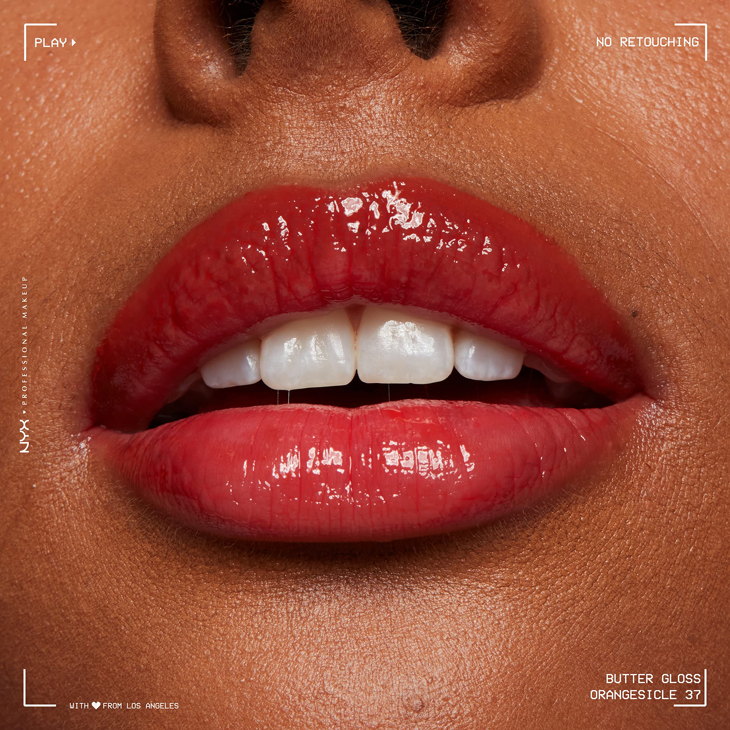 NYX Butter Gloss Orangesicle perfecto para completar cualquier look con brillo.