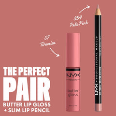 NYX Butter Gloss Tiramisu, formato práctico para retoques durante el día.