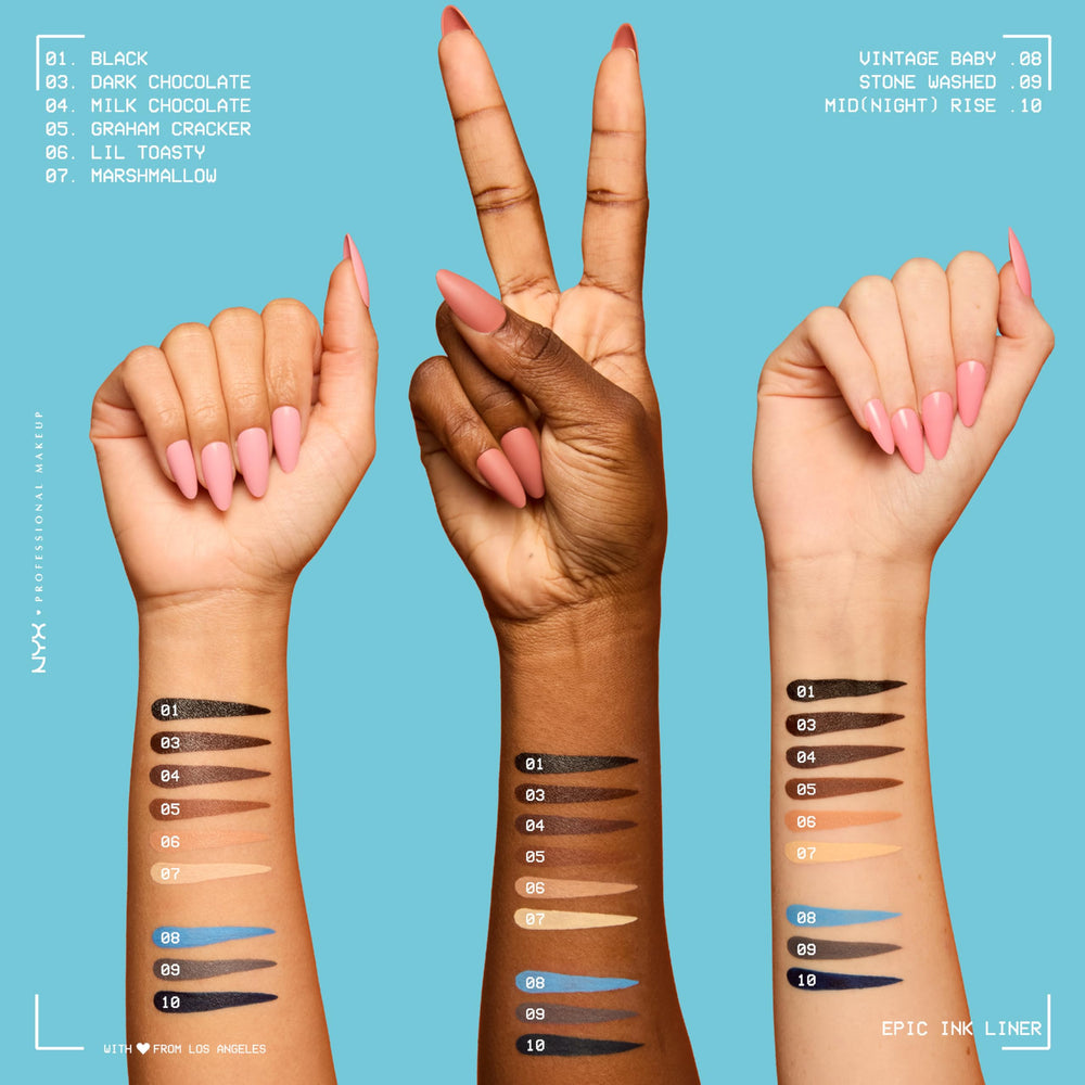 Tono Denim Azul Vintage Baby en NYX Epic Ink