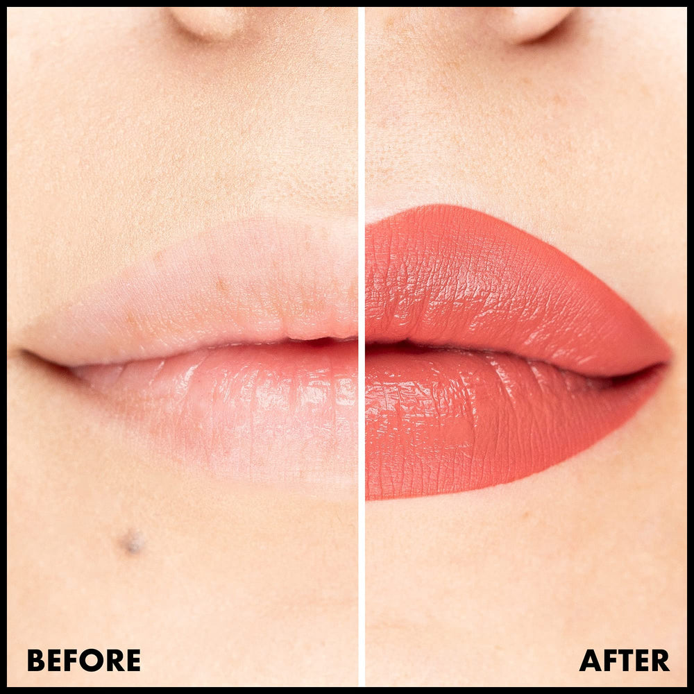NYX Lip Lingerie XXL Matte: aplicación en centro para efecto tinte suave.