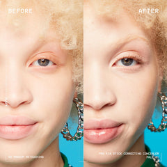 NYX PROFESSIONAL MAKEUP Pro Fix Stick, demostración de aplicación en la mano para corrección suave.