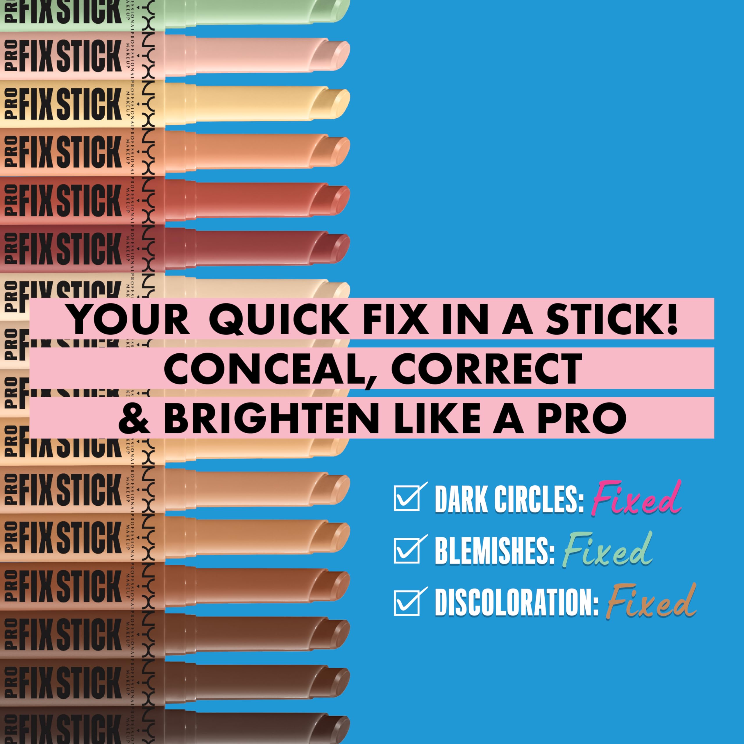 NYX PROFESSIONAL MAKEUP Corrector en Barra, cobertura media que se funde con la piel.