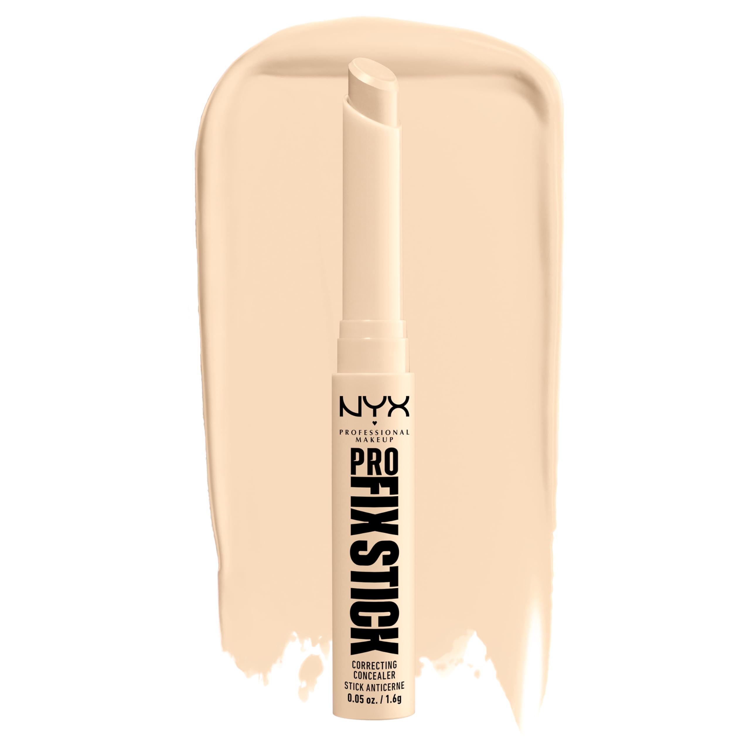 NYX PROFESSIONAL MAKEUP Corrector en Barra Pro Fix, empaque compacto para retoques precisos.