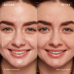 Aplicación de prebase NYX para rostro suave antes de la base.