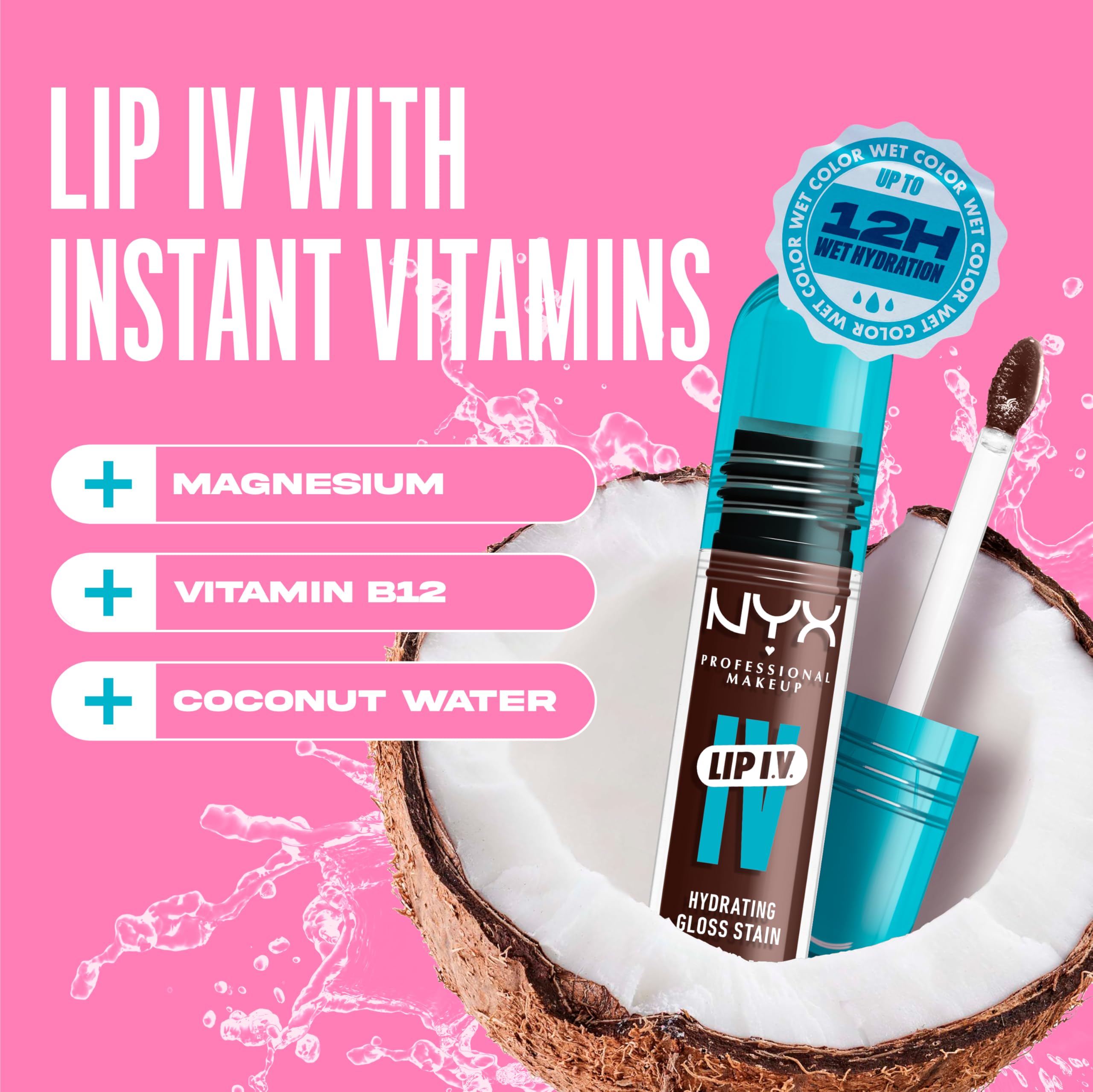 NYX Lip IV: tecnología de ruptura de agua para pigmentos ligeros.