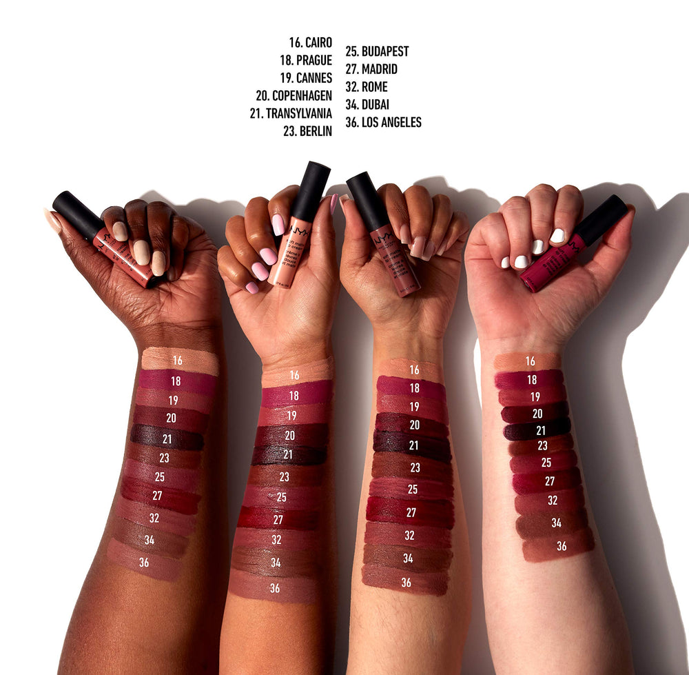 NYX Soft Matte Lip Cream empaque compacto ideal para viaje