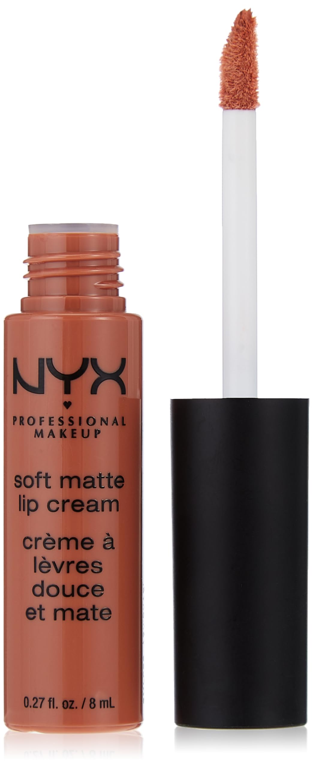 Nyx: maquillaje labial en crema con acabado mate suave, ideal para uso diario.