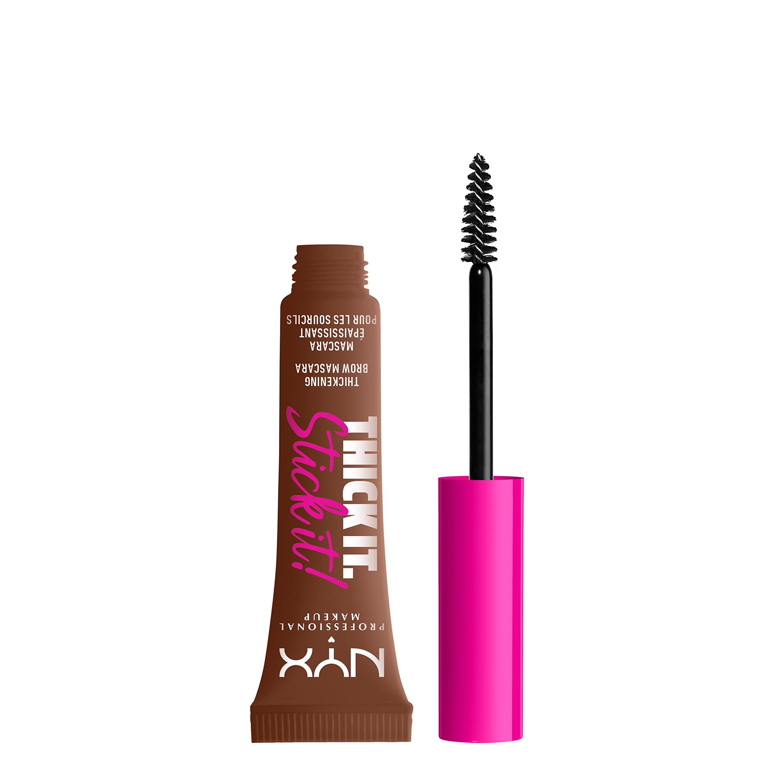 NYX Thick It Stick It: aplicación precisa en cejas para acabado natural.