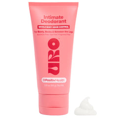 O Positiv URO crema desodorizante, textura cremosa para control del olor.