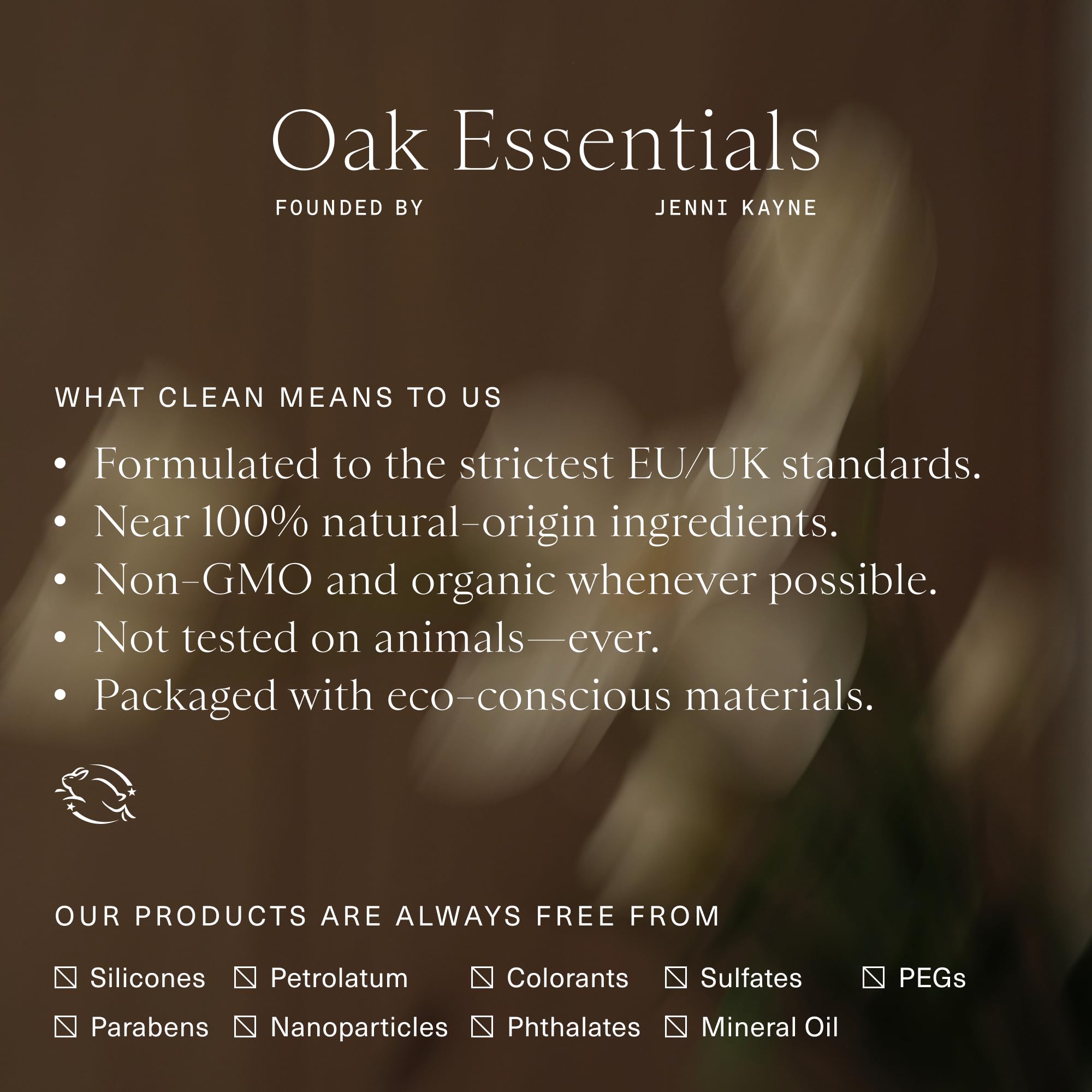 Oak Essentials cuidado de piel sin químicos agresivos para uso diario.